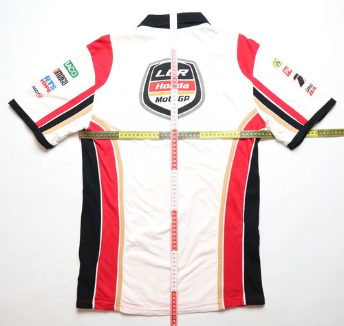 LCR HONDA MOTOGP TEAM VINTAGE RACING POLO SHIRT MAGLIA CLINTON RETRO TOP UOMO M - Foto 11 di 13