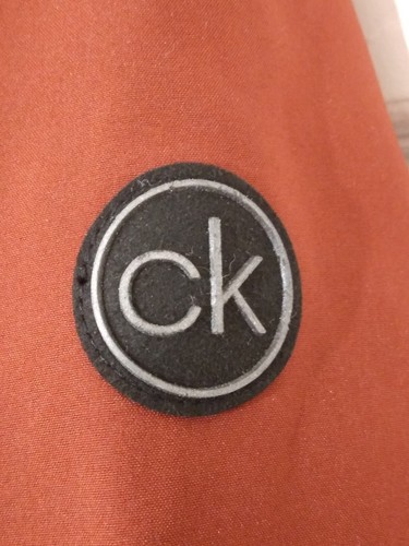 Calvin Klein Men's Soft Shell Coat Size Large Rust Water Resistant Jacket NEW - Picture 8 of 18