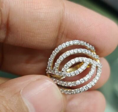 2Ct Round Lab-Created Diamond Wedding Anniversary Ring 14K Yellow Gold Finish