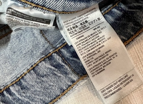 Levi's 502 Distressed blau Capri Jeans Größe W 32 L 38 Kapselgarderobe - Bild 5 von 6