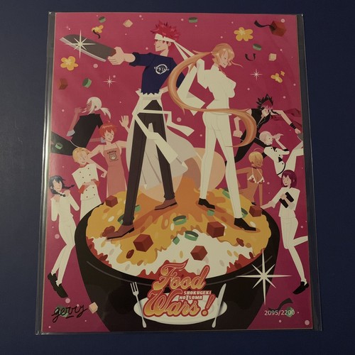 BAM Anime Box Food Wars! Shokugeki No Soma- Fan Art Print 2095/2200 - Picture 1 of 4