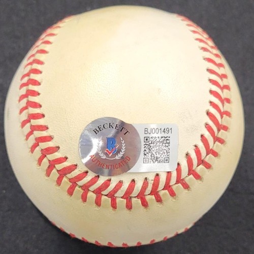 Fernando Valenzuela & Kirk Gibson signed ONL National Baseball auto Beckett BAS - Picture 3 of 5