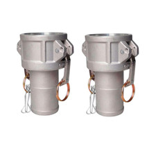 2 Pcs 2 Inch Discharge Hose Aluminum Cam Lock Fittings, Cam and Groove Layflat H