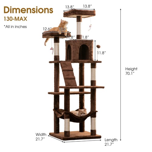 Multi-size Large Cat Tree Cat Tower Condo Activity Center Pet Kitty Supplies. - Picture 30 of 232