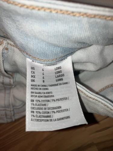 American Eagle Damenjeans Super Stretch Hi-Rise Jegging Used-Look Gr. 4 lang - Bild 5 von 6