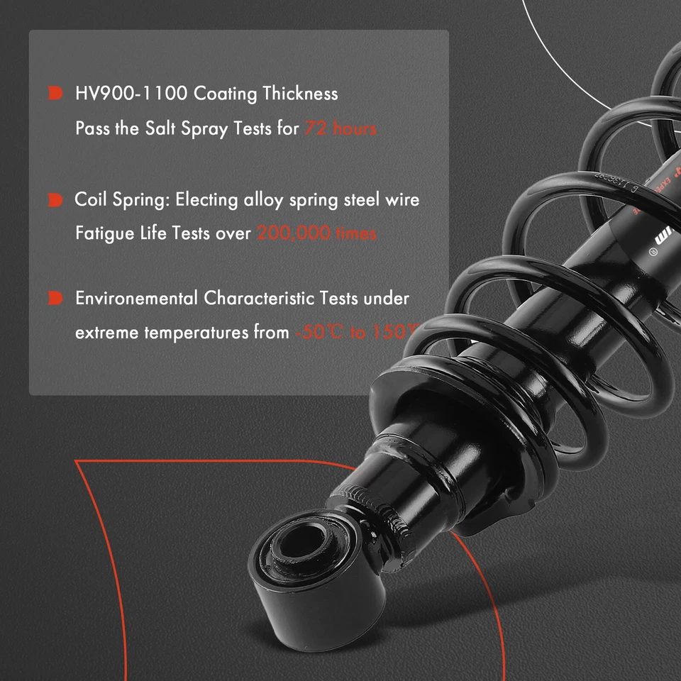 2Pcs Rear Complete Strut and Coil Spring Assembly for Mazda MX-5 Miata 2006-2014 - Image 4 of 4