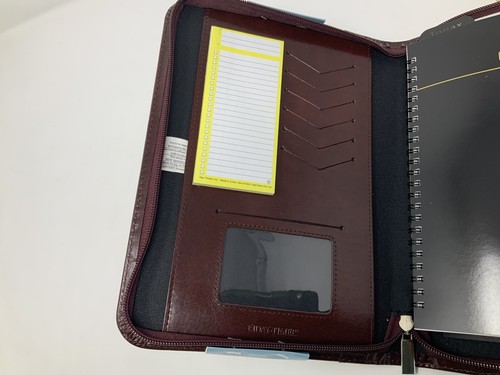 Day-Timer Wire-Bound Leather Organizer System Agenda Burgundy #D68517 - Picture 7 of 24