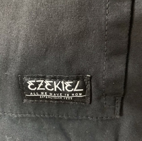 EZEKIEL DANNO BLACK CANVAS JACKET PLAID LINING MENS NEW SIZE SMALL RETAIL $50 - Picture 4 of 6