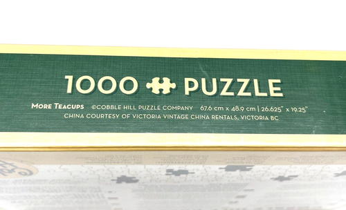 NEW Sealed Cobble Hill More Teacups Colorful Puzzle Random Cut 1000 Pcs. 26 Inch - Picture 7 of 9