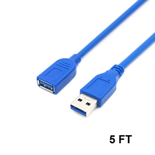 USB 3.0 Extension Extender Cable Cord M/F Standard Type A Male to Female Blue - Picture 12 of 16