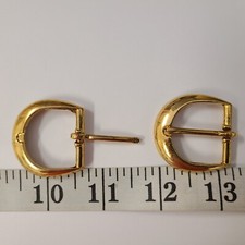 Vintage Gold BRASS METAL one Buckle TUZ3085