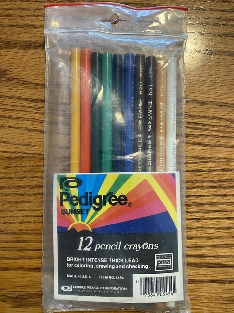 Download Vintage 1974 Pedigree Empire Berol Colored Pencil Crayons 3 Sets Of 12 Nos For Sale Online Ebay
