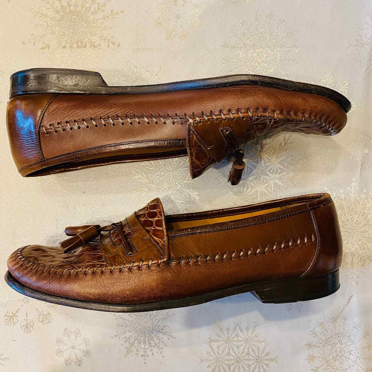 Mezlan Costa Brown Genuine Crocodile Loafers Mezlan Costa Genuine Crocodile Men main image 4