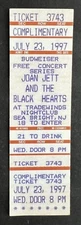 1997 Joan Jett & The Blackhearts Concert Ticket Stub 7/23/97 - Tradewinds NJ.