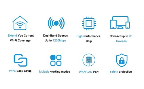 xVOLT AC1200 WiFi Booster Range Extender-Extend Dual Band WiFi of 5GHz & 2.4GHz - 第 4/5 張圖片