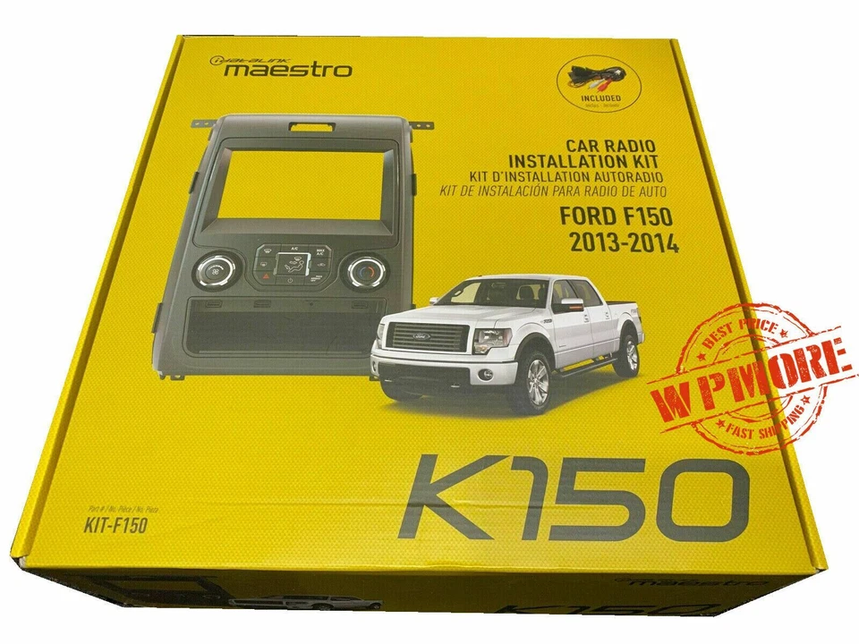 iDatalink Maestro KIT-F150 Dash KIT & T-Harness for Ford F150 2013 2014 w. 4.3" - Image 2 of 4