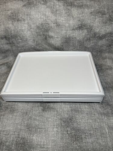Delta Airlines White Atlas 1/2 Tray 10.5" x 7.5" LOT of 8 NEW! Serving Tray - Picture 3 of 7