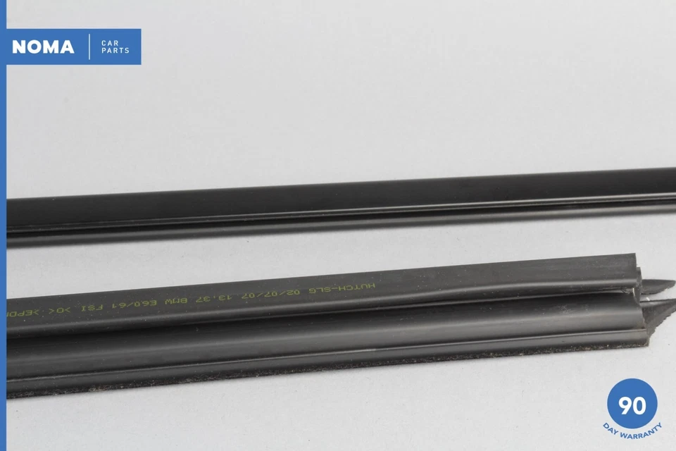 04-10 BMW 535i E60 E61 Juego de sellos de resistencia para ventana de puerta delantera derecha OEM Foto 3 de 4