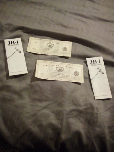 Bridge City Tool Works Certificate of Authenticity - Picture 1 of 5