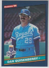1986 Leaf Donruss - DAN QUISENBERRY - #541 - Kansas City Royals BOX FRESH
