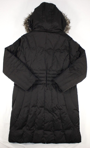 St. John's Bay Coat Women's XL Goose Down Longline Puffer Parka Hooded Black - Picture 11 of 12