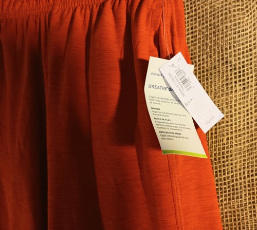 Boys Old Navy athletic shorts; orange; S(6-7); NWT - Picture 2 of 3