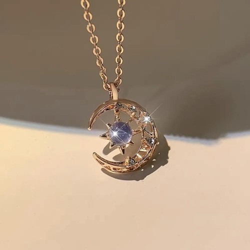 Moda Luna Gioielli Collane Romantico Multicolore San Valentino Metallo Cristallo - Foto 23 di 26