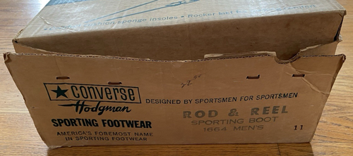 Vintage Converse Rod & Reel Sport 1664 Hip Rubber Fishing Waders Boots 11F READ - Picture 13 of 14