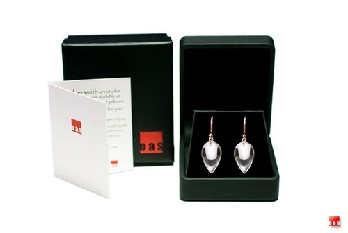 Pure 14k or 18k Yellow Gold Clear Quartz " Acorn " Designer Earrings - Picture 10 of 14