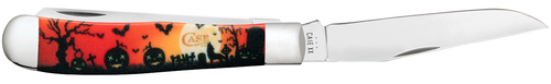 Case xx Knives Trapper Color-Infusion Halloween 10633 Stainless Pocket Knife - Picture 4 of 4