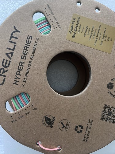 4-Creality Hyper RAINBOW Spring Lake & Wild Blossom PLA 3D Printer Filament 1.75 - Picture 6 of 8