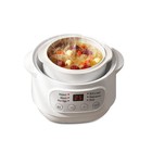 1L Electric Stew Pot Slow Cookers Electric Stew Cooker Ceramic Liner with Lid...