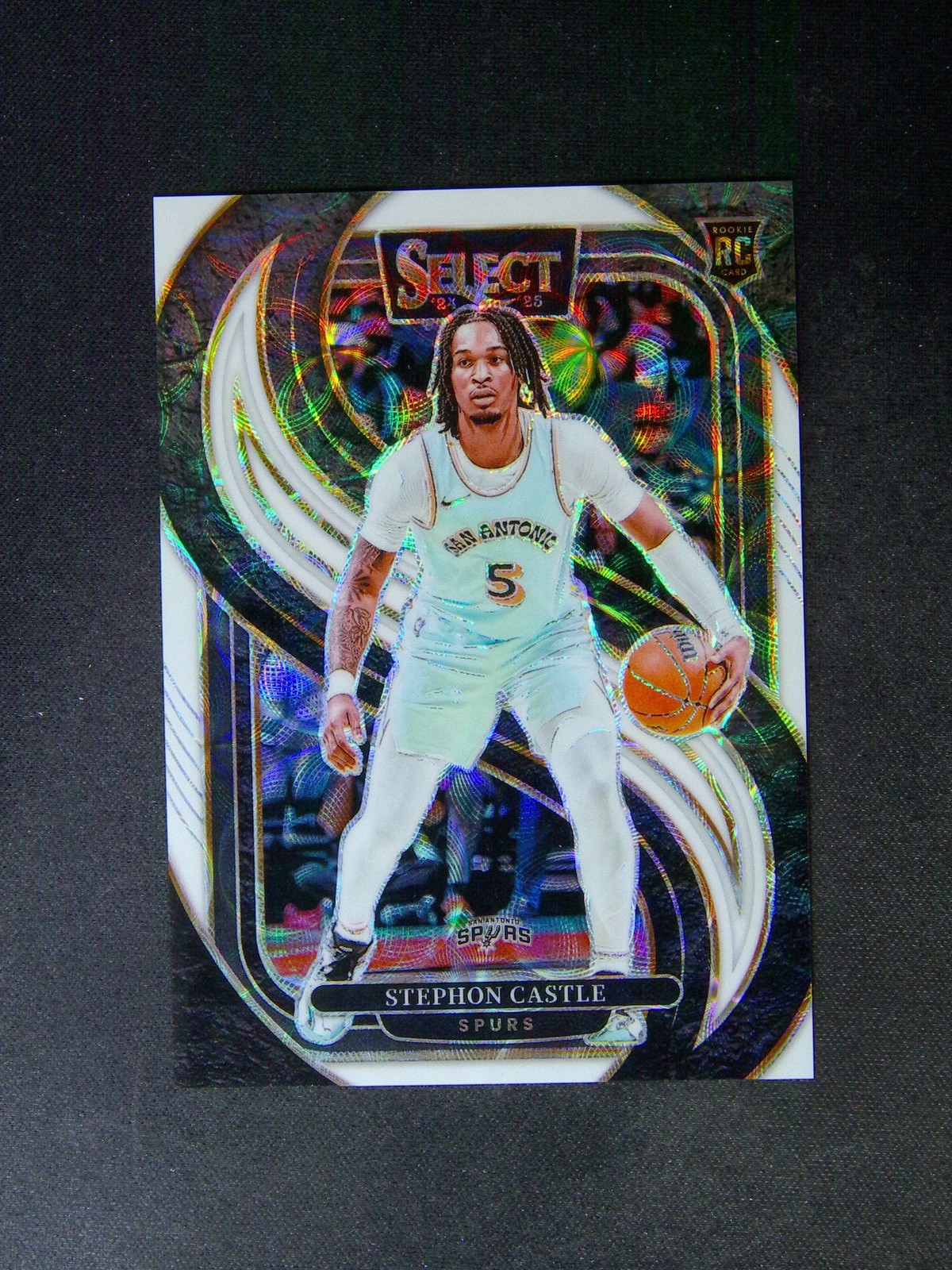 2024-25 Panini Select Stephon Castle #175 Premier RC Rookie White Scope /35
