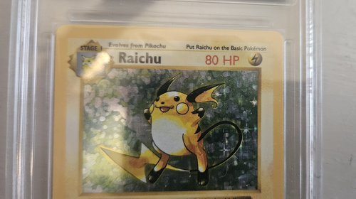 Raichu 014/102 Base Set (Shadowless) Holo HGA Grade 7.5 - Afbeelding 9 van 9