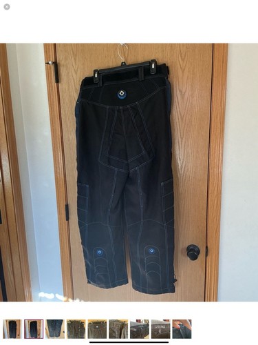 Pantaloni SMART PARTS PAINTBALL abbigliamento autentico nero fodera media adulto MED - Foto 2 di 9