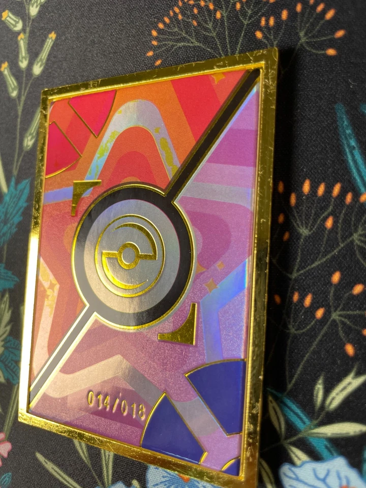 🔥 Gold Frame Pikachu Metal Card 14/18 Non-TCG Pokémon Eif Origin 3.0 MG 013🔥 - Image 2 of 4