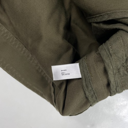 Gap Jacket Mens Medium Green Military Canvas Cargo Full Zip Utility Field Y2K - Picture 7 of 13
