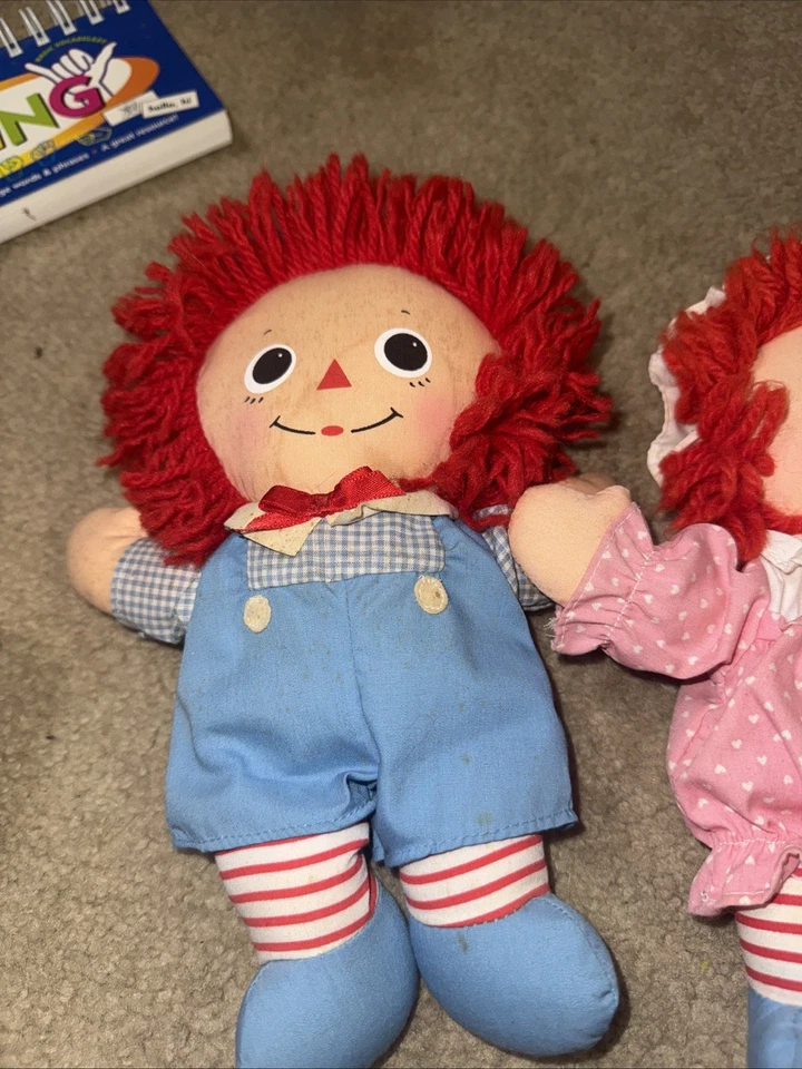 Muñecas Baby Bedtime Raggedy Ann & Andy 1989 Playskool Foto 3 de 4