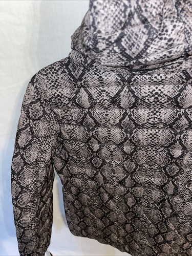 Laurier & Co. Montreal Hooded Coat Womens Size X Sm Snake Print Softshell NWT - Picture 12 of 13
