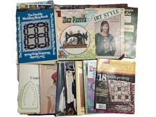 36 VTG Cross Stitch Crafts Sewing Needlework Magazine Book Booklet Mixed Lot