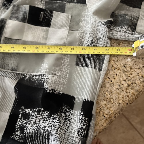 Herren M Vintage Hergestellt in den USA Alan Stuart Button Down Schwarz Poloshirt Gebändert - Bild 3 von 4
