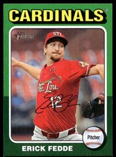 2024 Topps Heritage #533 Erick Fedde Green Border St. Louis Cardinals