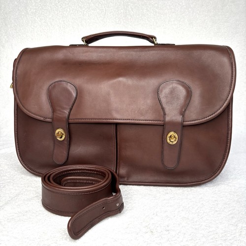 Coach Vintage Musette 1970s Top Handle Saddle Bag Laptop Mocha Brown Crossbody - Picture 2 of 16