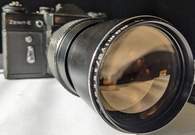 Zenit Olympic Camera + Mamiya Sekor SX 200mm f/3.5 Lens