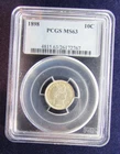 1898 Barber Dime PCGS MS63