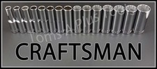 Craftsman Hand Tools 15pc Deep 12 Dr Metric Mm 12pt Ratchet Wrench Socket Set Craftsman Hand Tools 15pc Deep 12 Dr Metric Mm 12pt Ratchet Wrench Socket Set