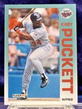 1992 Fleer #217 - Kirby Puckett - Minnesota Twins - Near Mint