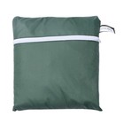 Outdoor Cushion Storage Bag Oxford Cloth for Garden Furniture Green