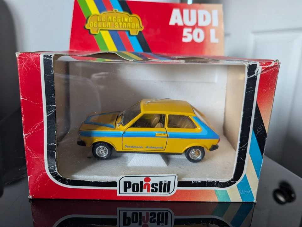 POLISTIL Audi 50L/VW Polo 1:25 Die Cast Boxed S646 Vintage 1978 Free P&P - Image 2 of 4