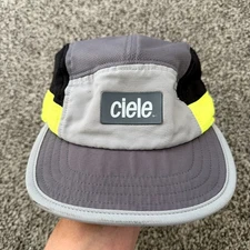 Ciele Athletics GoCap Gray Yellow Adjustable Running Hat Adult OSFA Trail Run